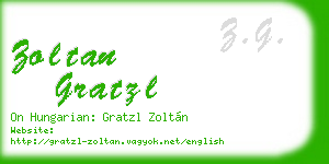 zoltan gratzl business card